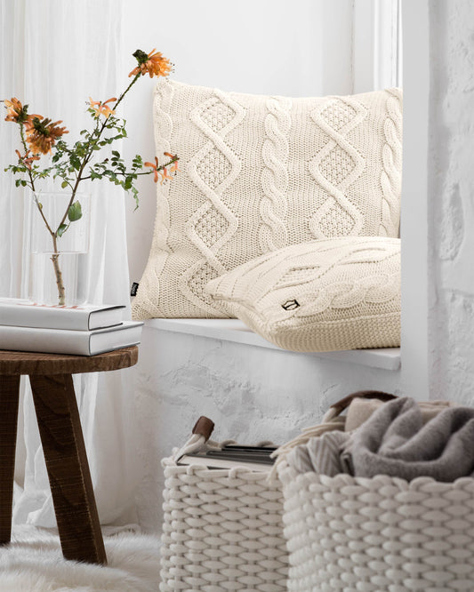 Togas Landry Decorative Pillow in Ecru