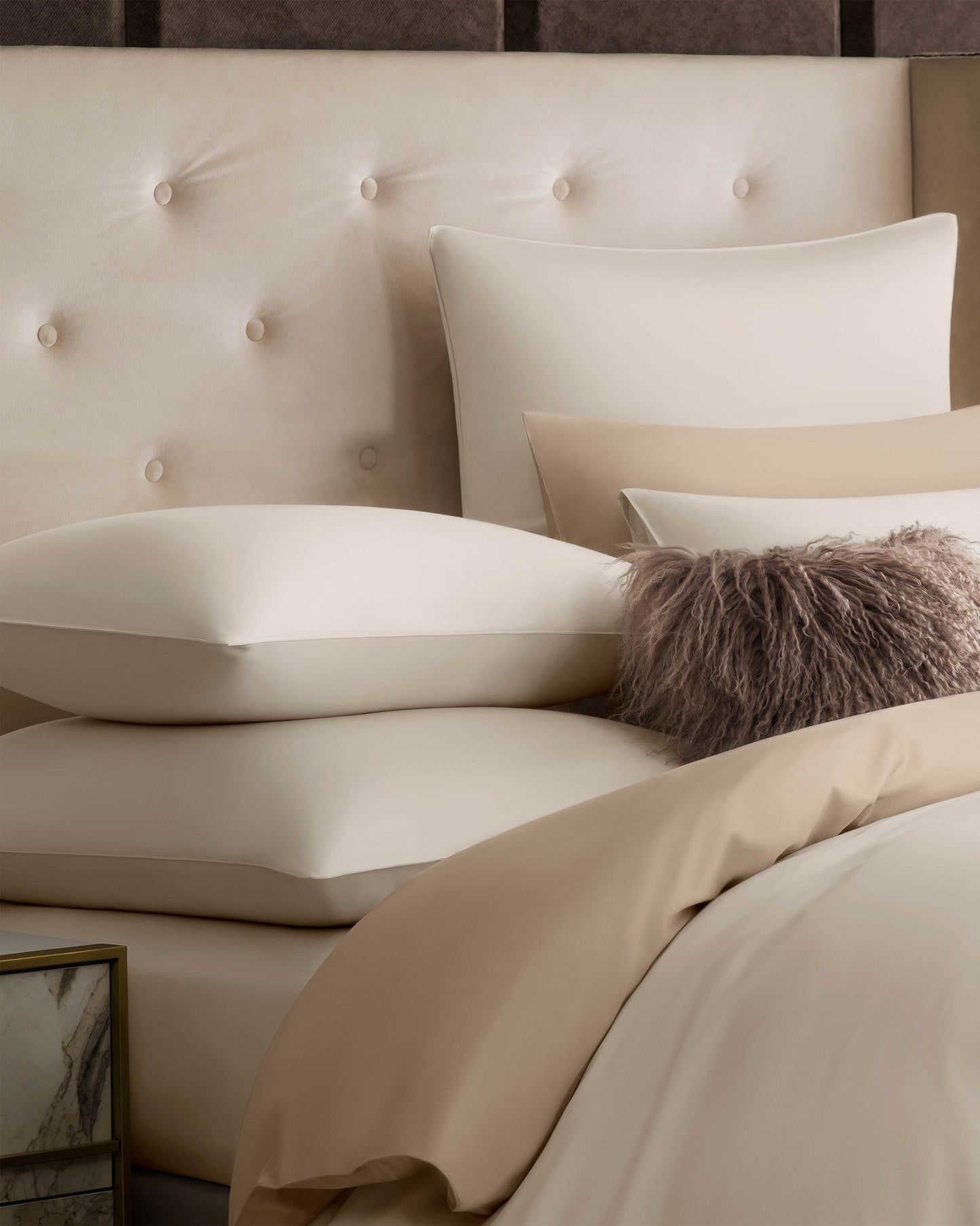 Togas Avari Bedding Set in Ecru