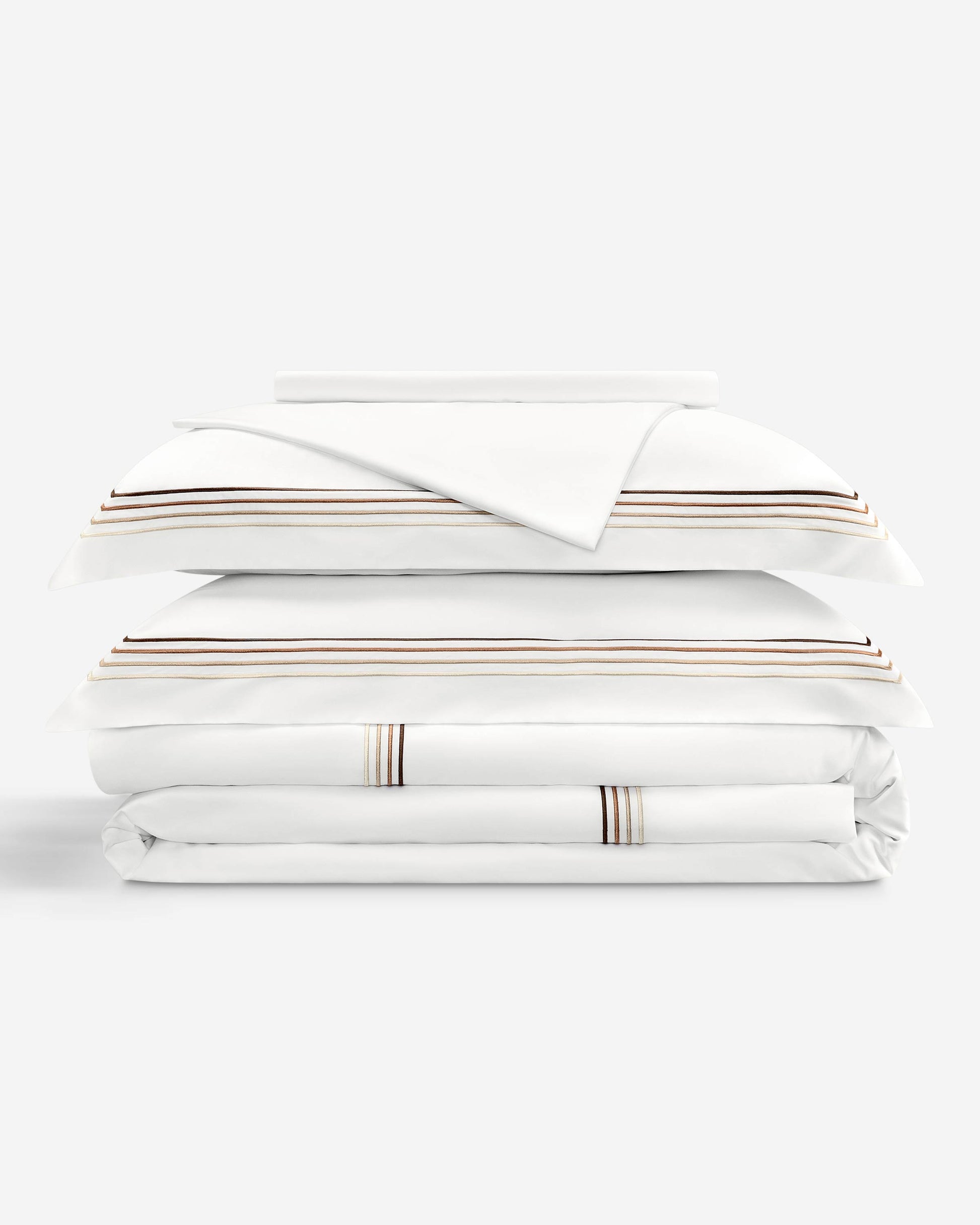 Togas Linari duvet cover in White Brown