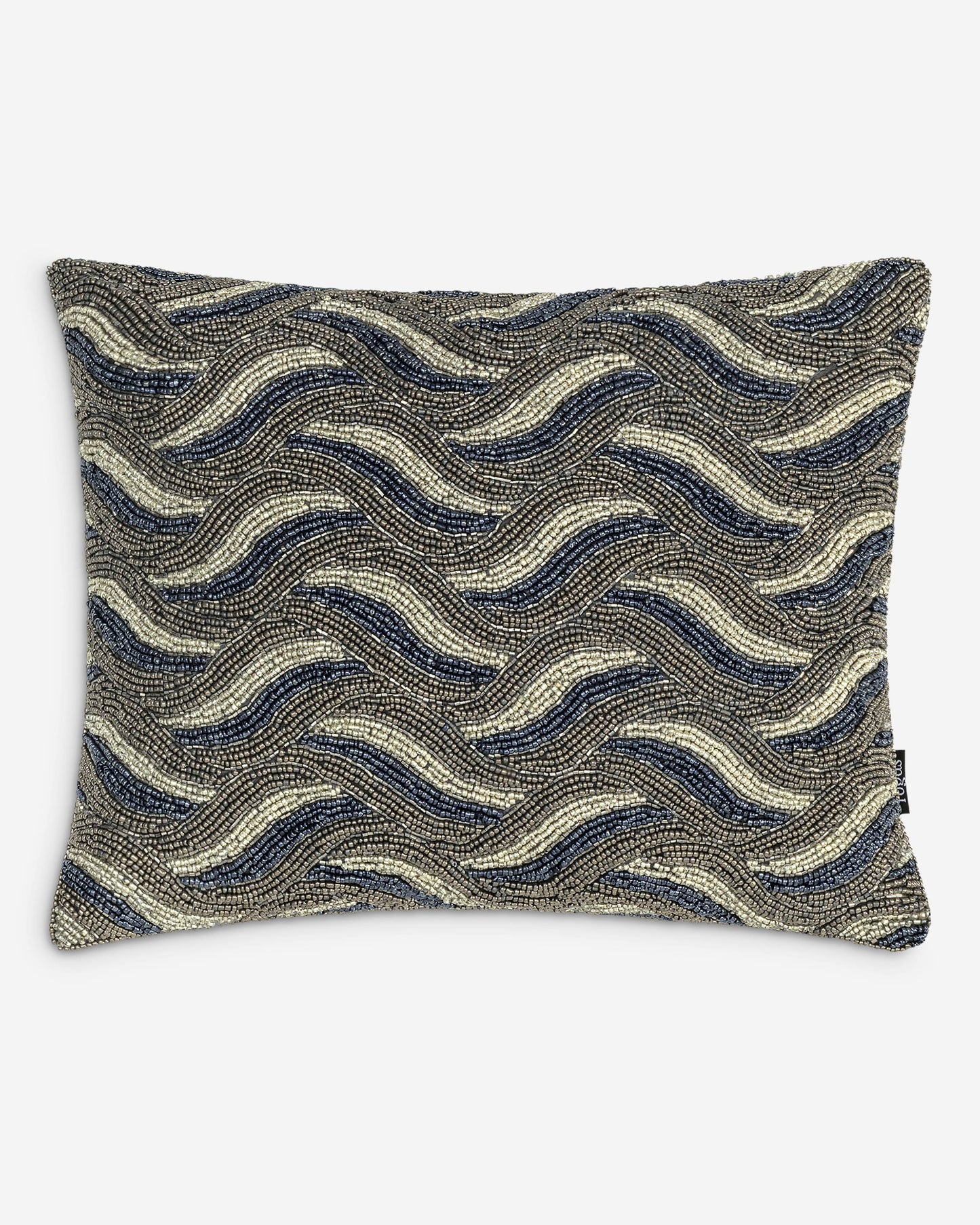 Togas Battu Decorative Pillow in Blue