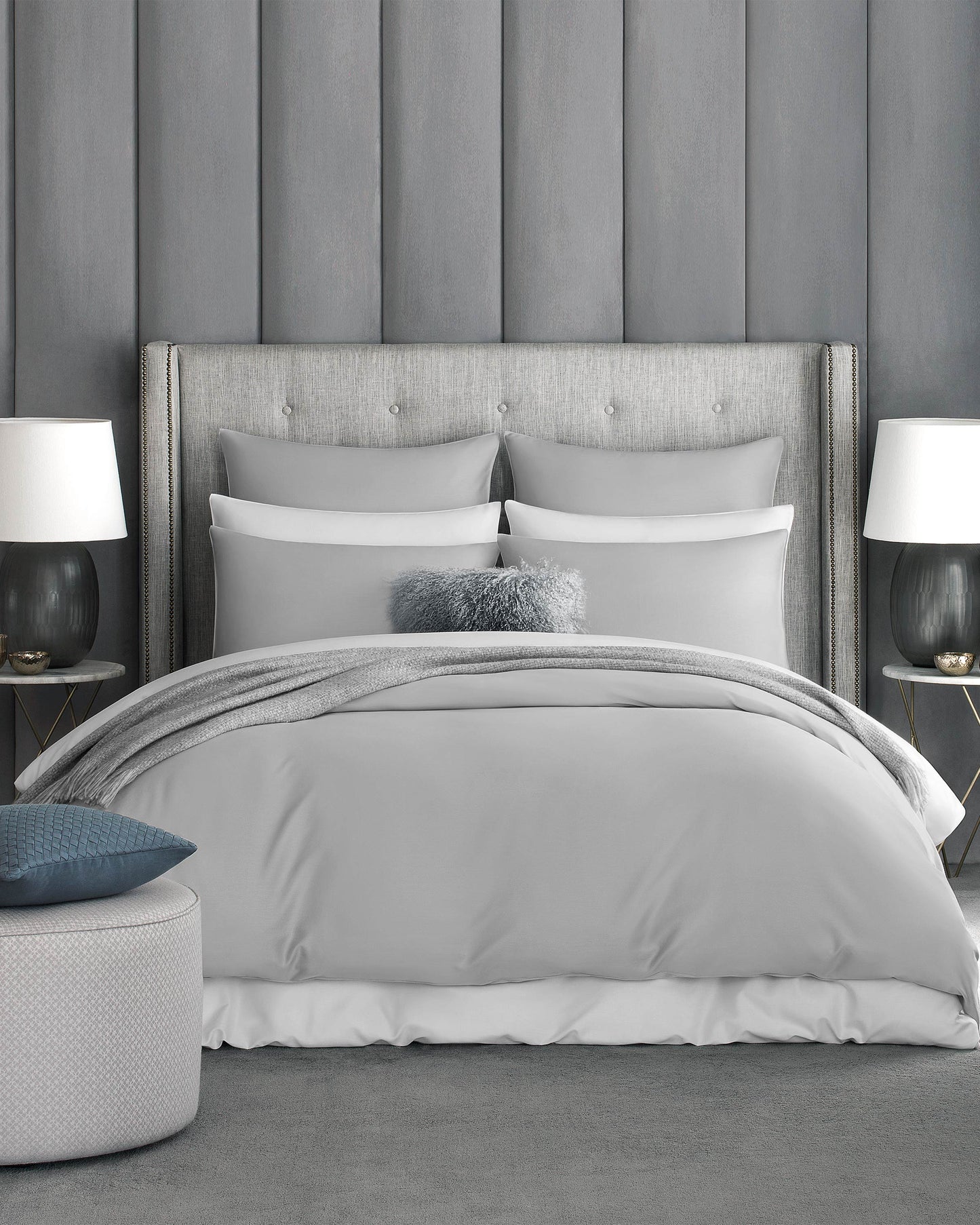 Togas Avari Duvet Cover in Grey