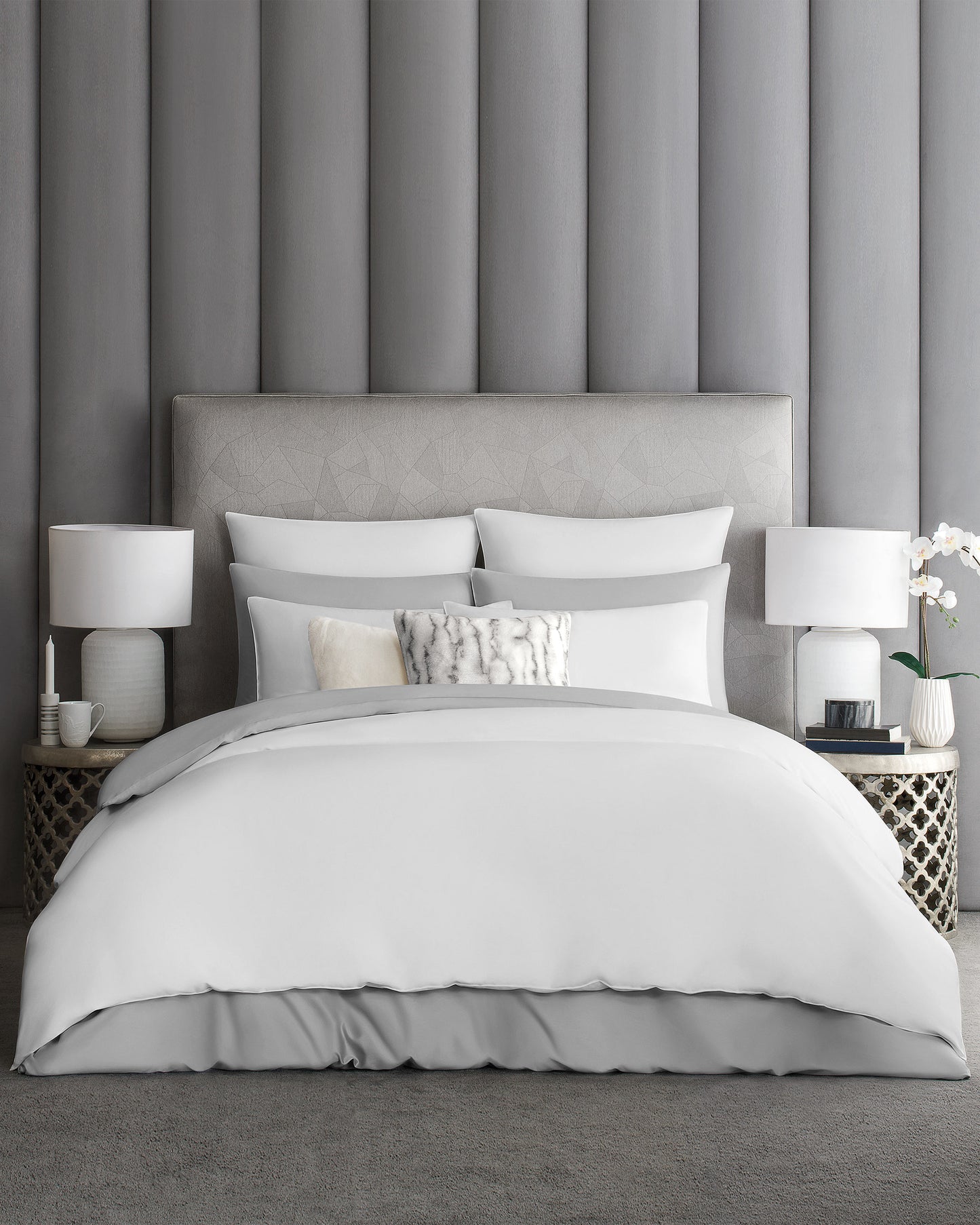Togas Avari Duvet Cover in White