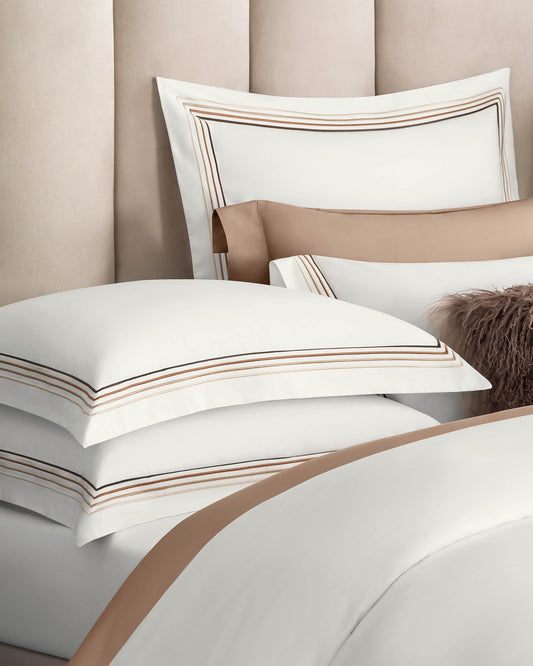 Togas Linari pillowcase in White Brown