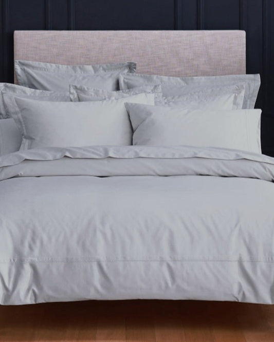 Linen Obsession "LO Opulent Embroidery" 500TC Egyptian Cotton Sateen in Silver