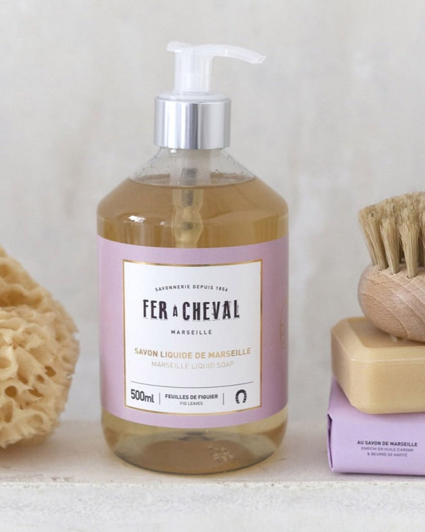Fer A Cheval "Savon Liquide De Marseille" Feuilles De Figuier Marseille Liquid Soap – Fig Leaves