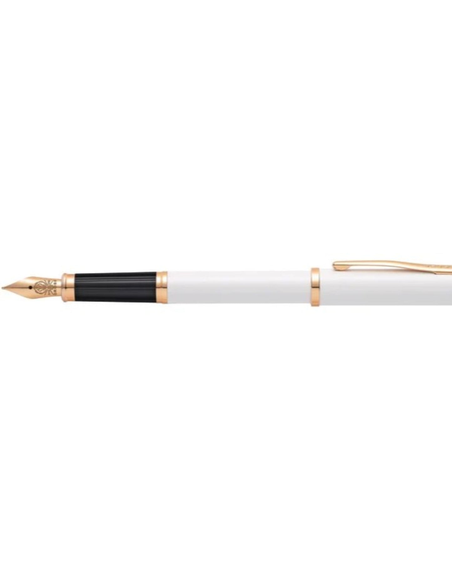 Cross Century® Ii Pearlescent White Lacquer With Polished Rose Gold Pvd Appointments And Polished Rose Gold Pvd Medium Nib Fountain Pen
