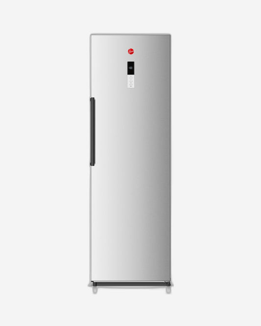 Hoover 345L Total No Frost Convertible Temp 2 In 1 Fridge-Freezer Combinations, Inverter System, Metal Multi Air Flow Cooling, ,  LED Light,  Door Display , 1 Year Manufacturer , Inox Finish- HSFR-K345-S