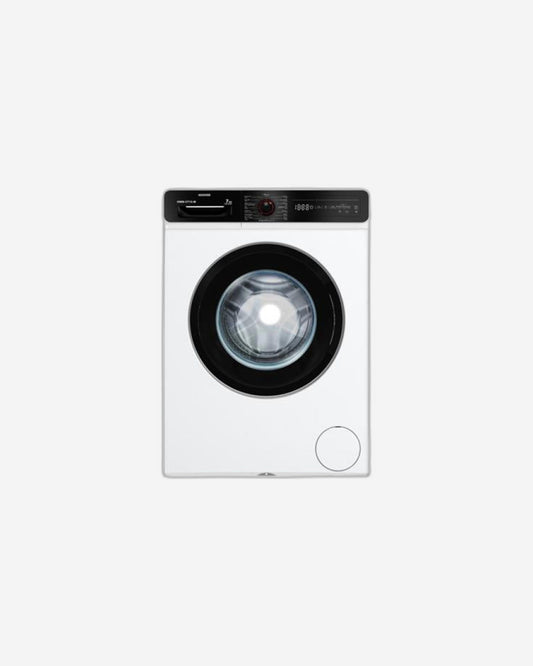 Hoover 7Kg Front Load Washing Machine, Fully Automatic, 1000 RPM, 15 Programs, Allergy Safe, Foam Protection, Eco-Logic, White, Made in Turkey, Min 1 Year Warranty - HWM-V710-W