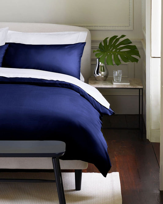 Jasper Conran "300 Thread Count Organic" Duvet Cover in Navy