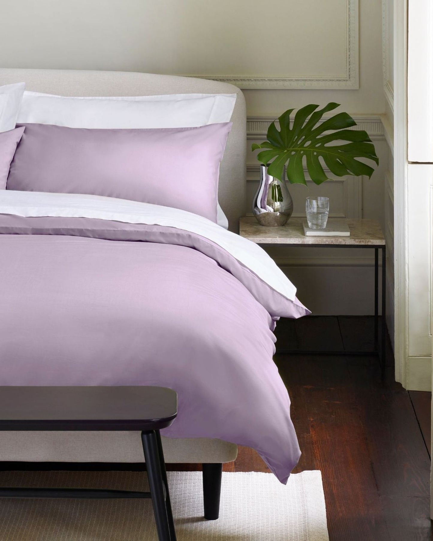 Jasper Conran "300 Thread Count Organic" Duvet Cover in Lavender Grey