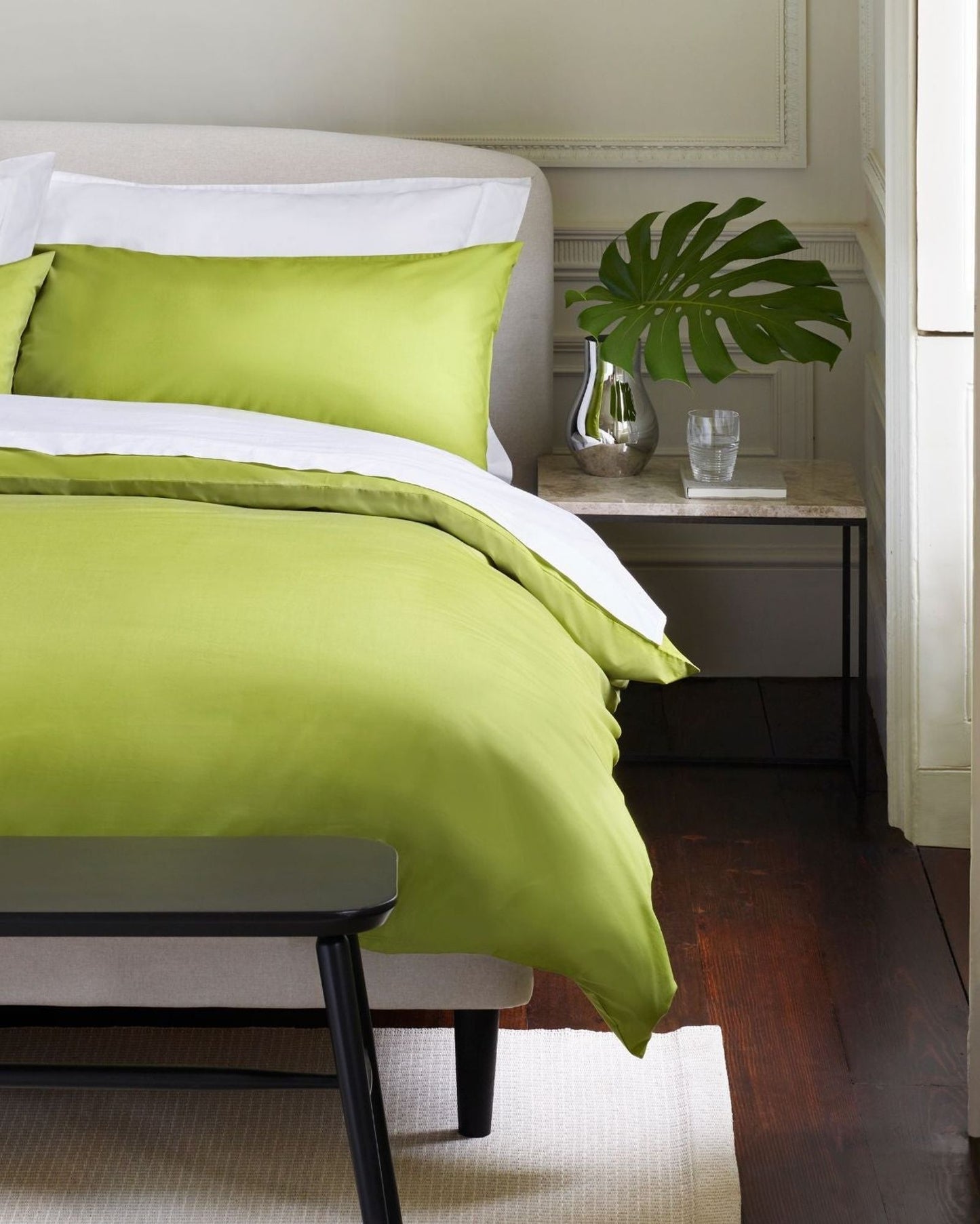 Jasper Conran "300 Thread Count Organic" Duvet Cover in Spinach