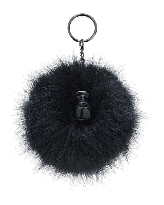 Kipling True Black Furry Pompom Monkey C201658-J99