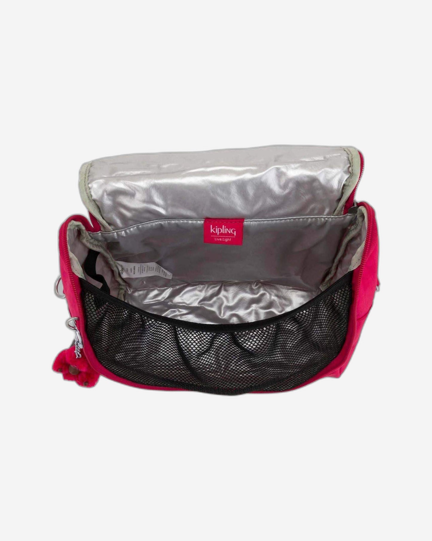حقيبة غداء كيبلينج نيو كيشيرو كبيرة وردية اللون مع جراب عربة C215289-09F
