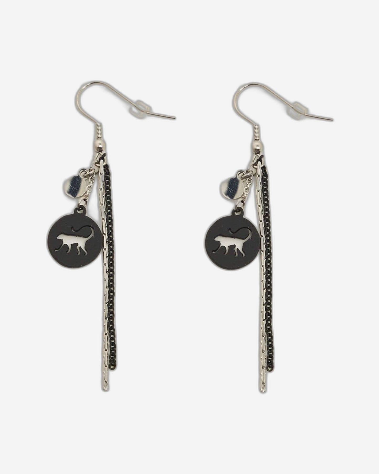 Kipling Black Silv Fa Earrings C200824-99A