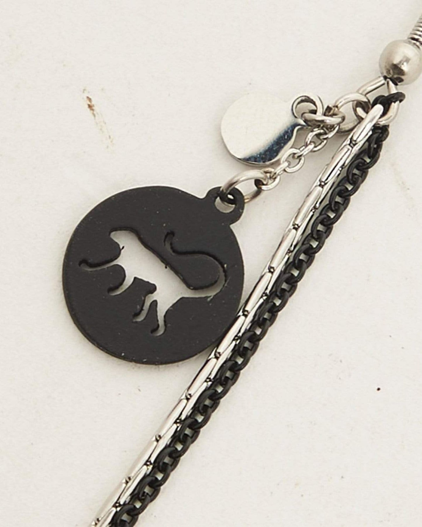 Kipling Black Silv Fa Earrings C200824-99A