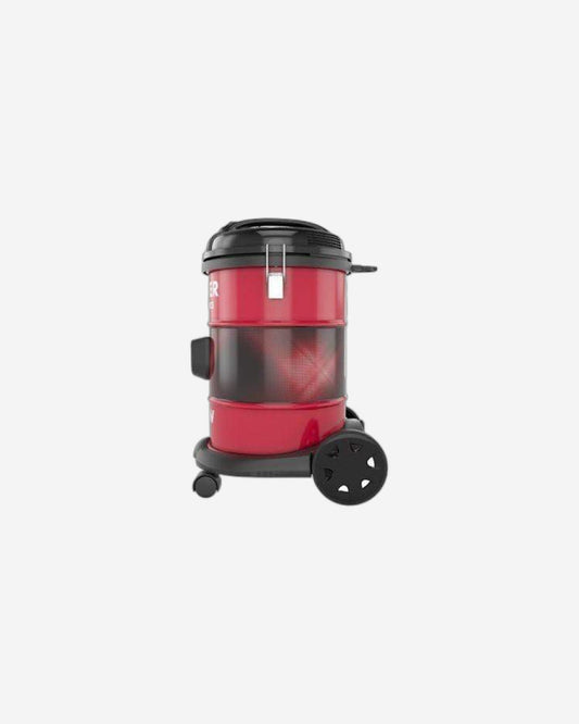 Hoover Power Force Drum Vacuum Cleaner 18 Litre Capacity, 1900W with Blower Function for Home & Office Use, Red, 3 Year Motor Warranty - HT87-T1-ME