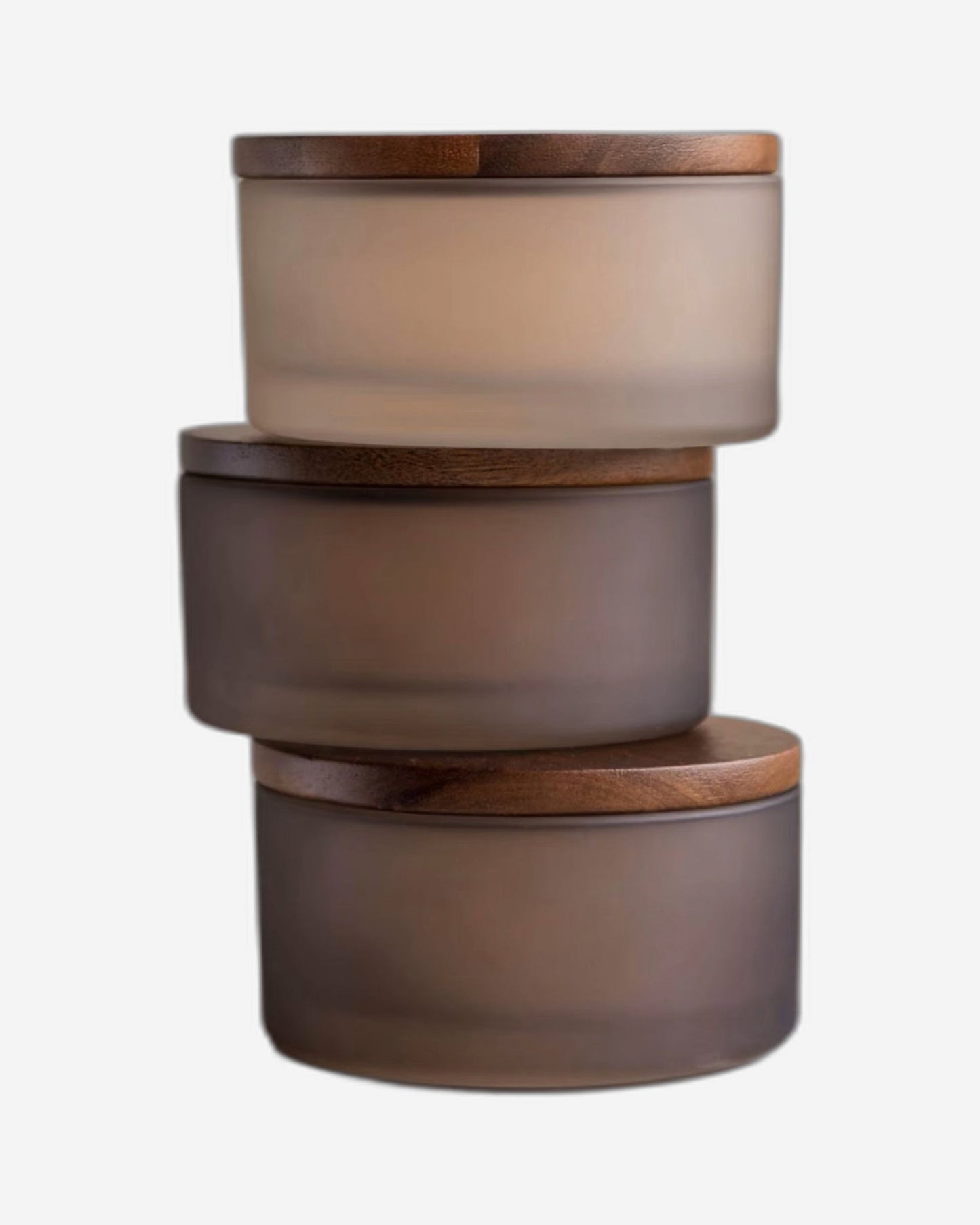 Mette Ditmer "Modest Glass" Bathroom Accessories in Walnut