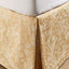 Christy Jacquard Bed Skirt Gold
