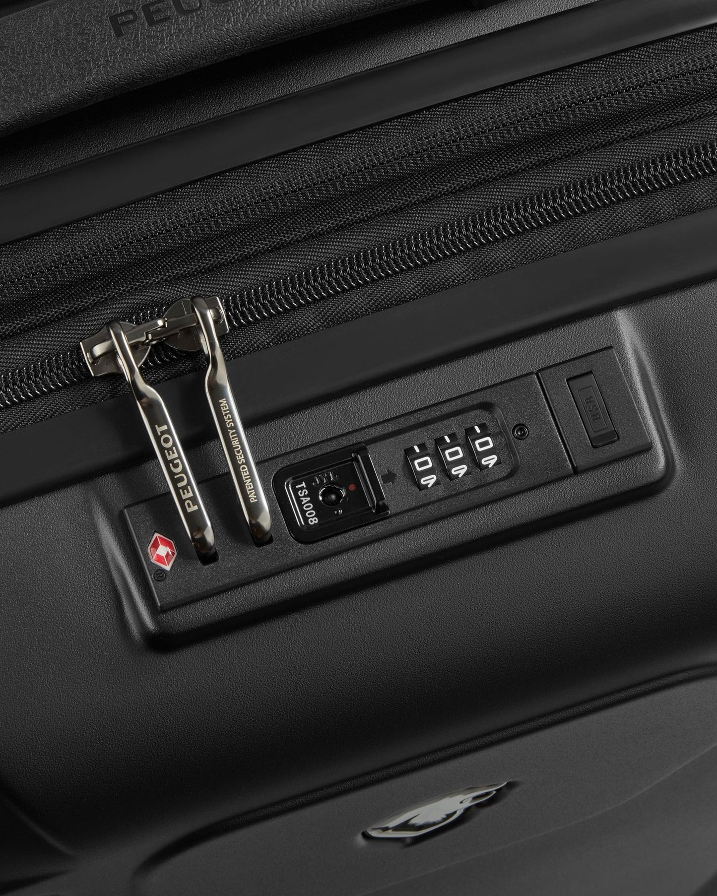 Peugeot Zip Hardcase 4 Double Wheel  Expandable Luggage Trolley