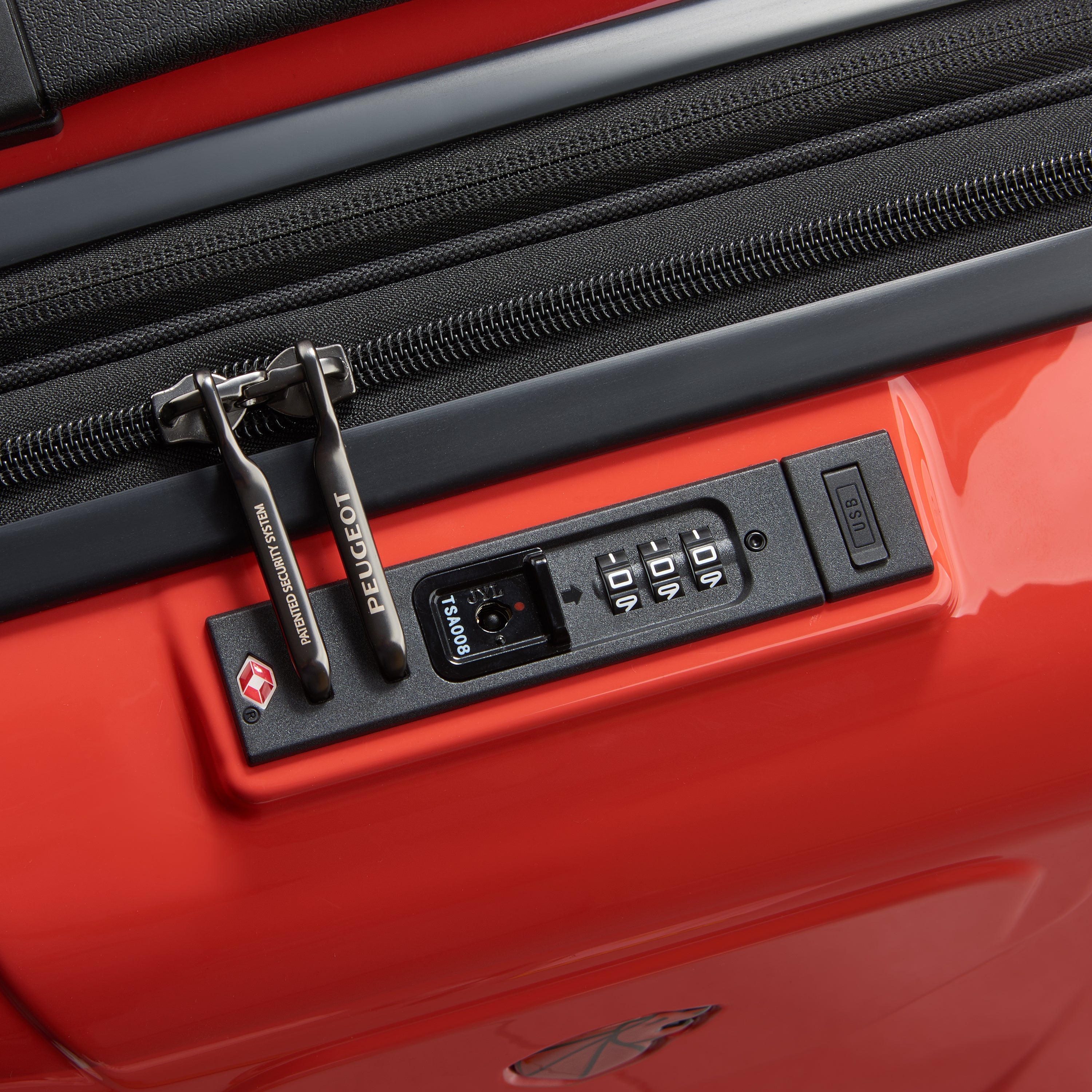 Peugeot Zip Hardcase 4 Double Wheel  Expandable Luggage Trolley