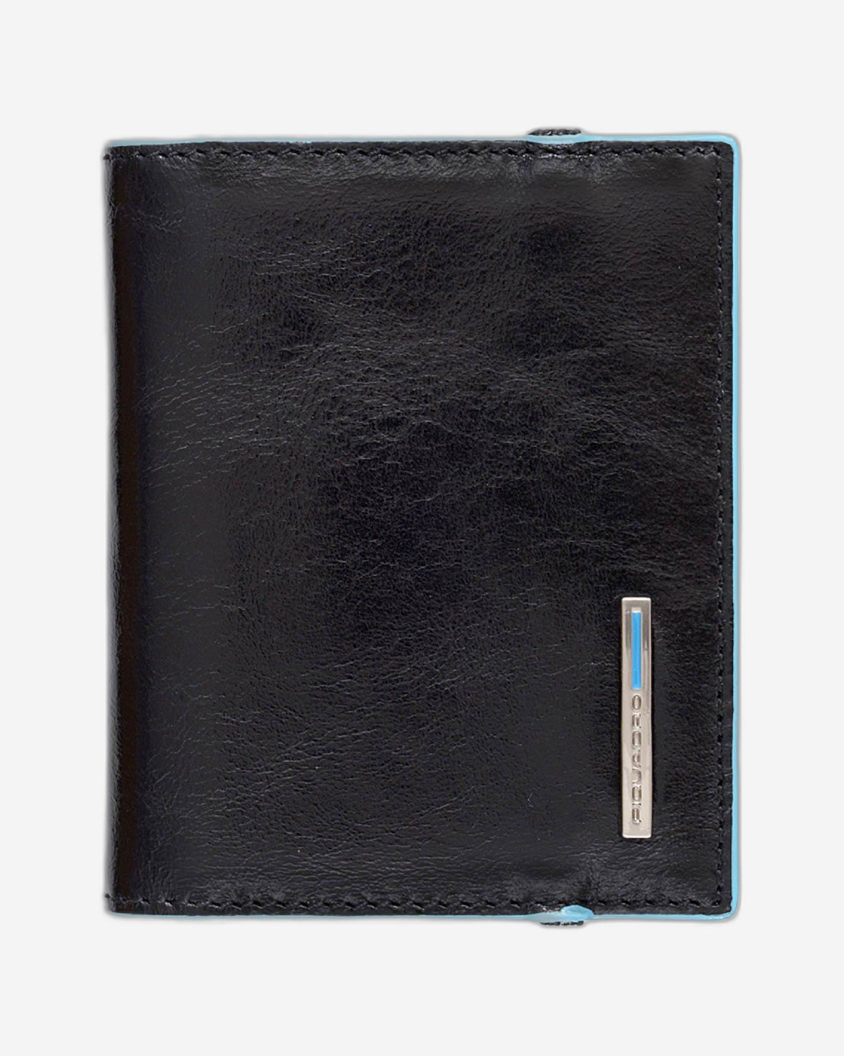 Piquadro Blue Square Credit Card Holder - Black - PP1395B2/N