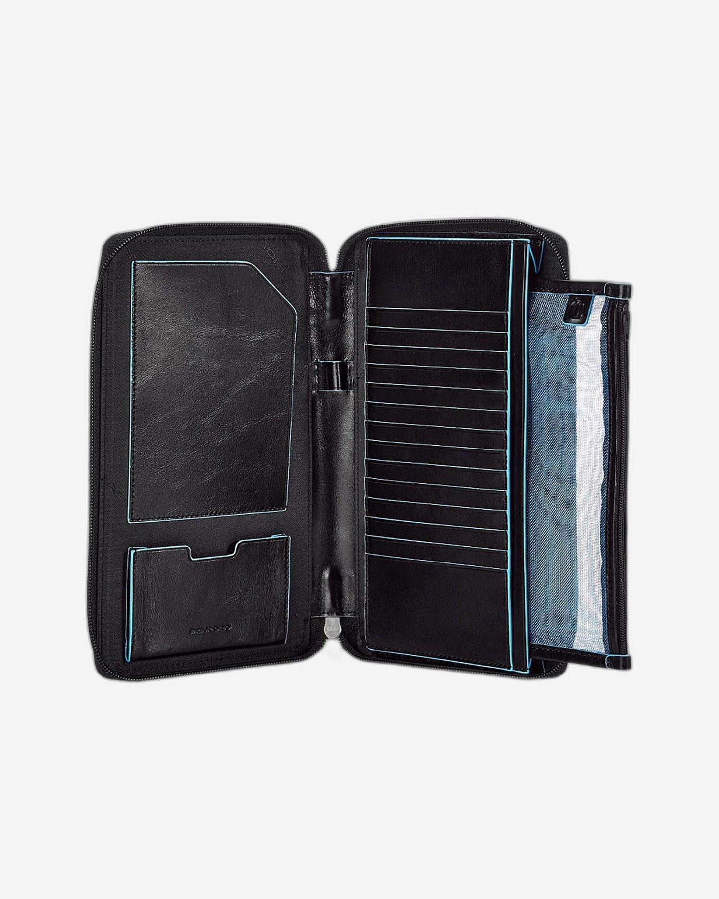 Piquadro Blue Square Travel Document Holder - Black - PP3246B2/N