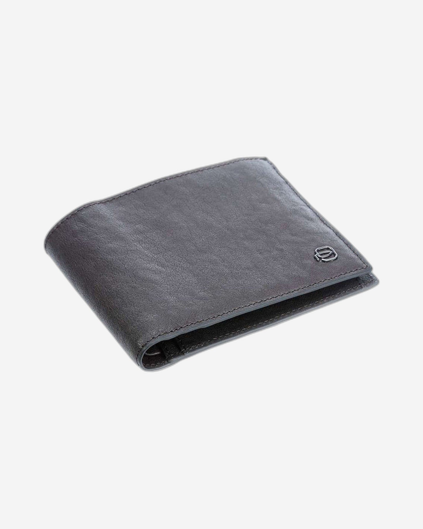 Piquadro Black Square Men's Wallet with Coin Pocket - Dark Brown - PU257B3/TM
