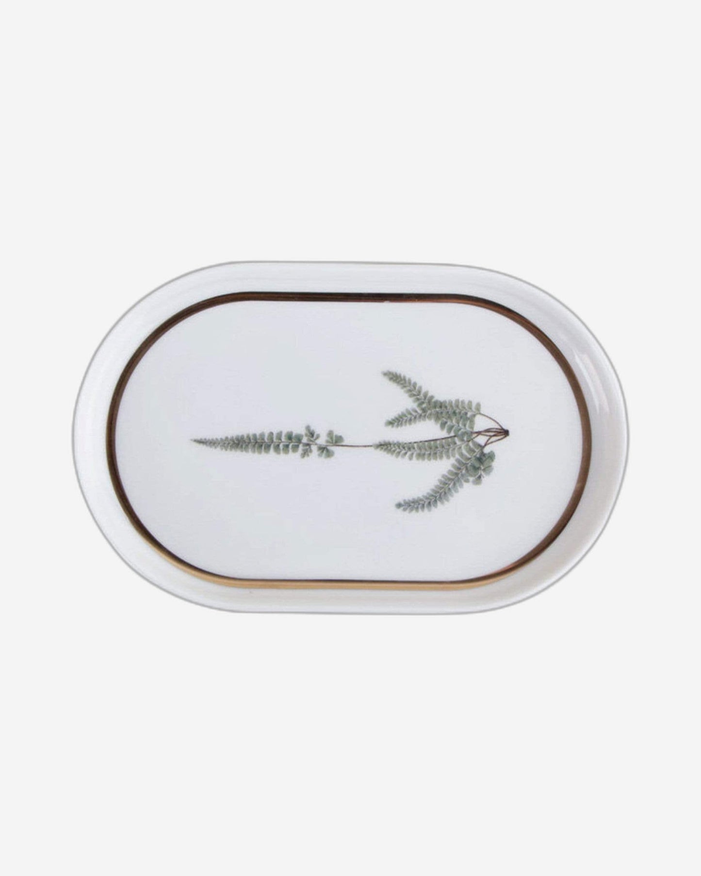 Porland Porselen Botanical Pattern 1 Oval Plate - 18 cm - 04ALM005061