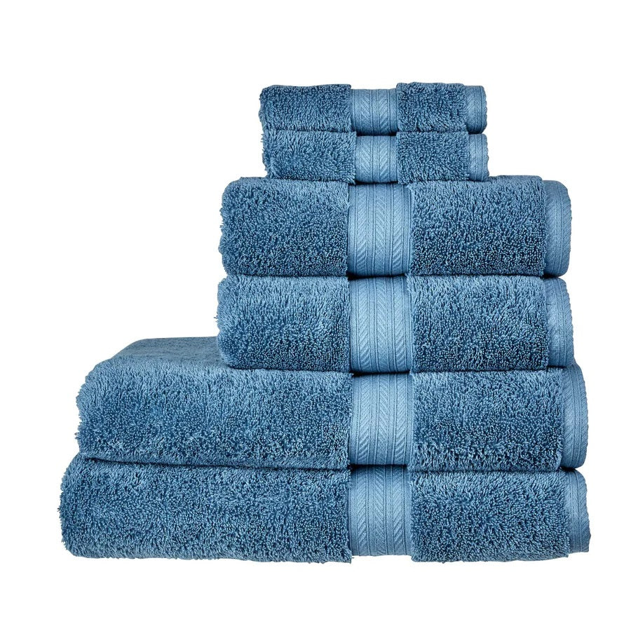 Christy "Renaissance" Egyptian Cotton Bath Towels Collection in Denim
