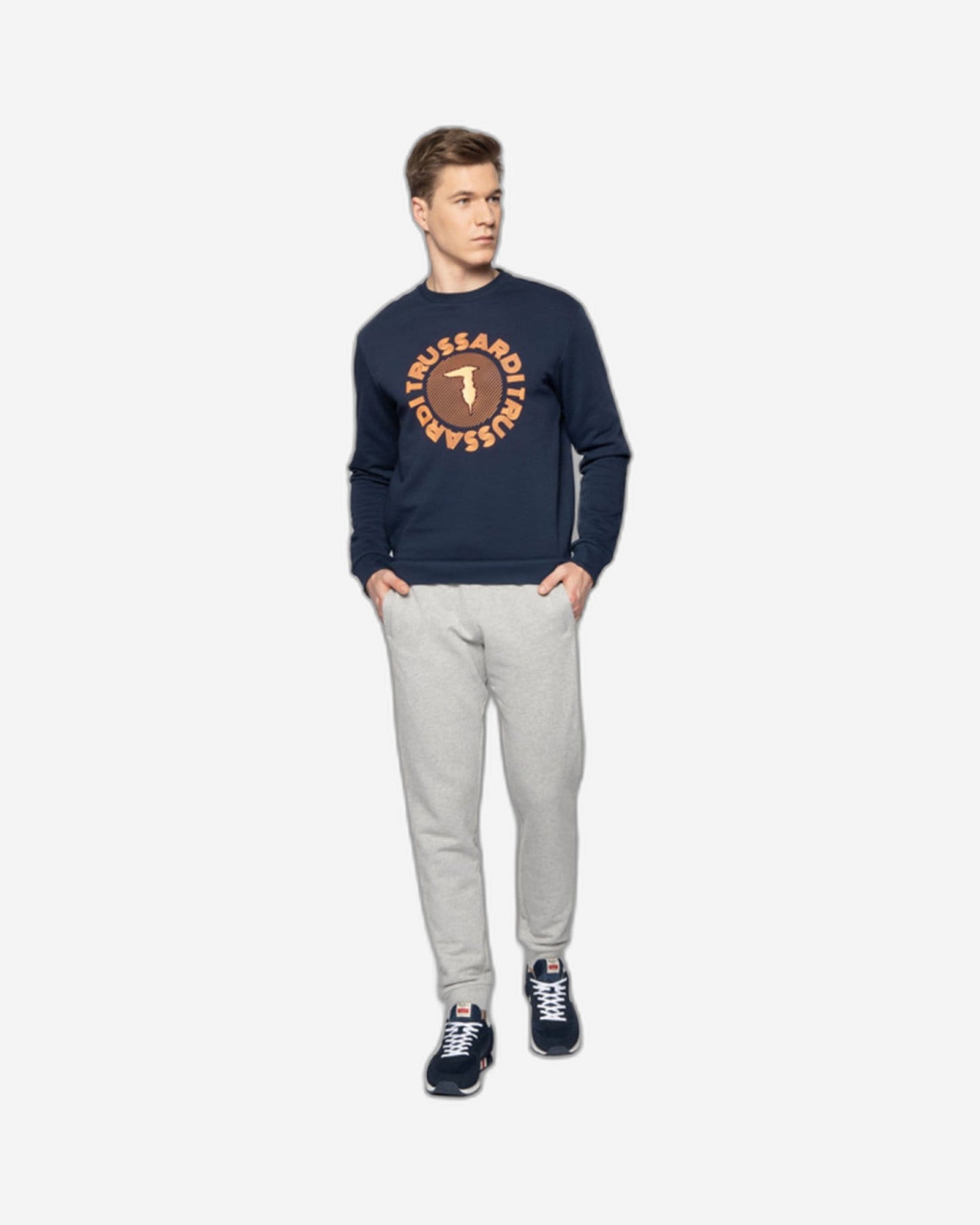 TRUSSARDI PANTS FLEECE PURE COTTON