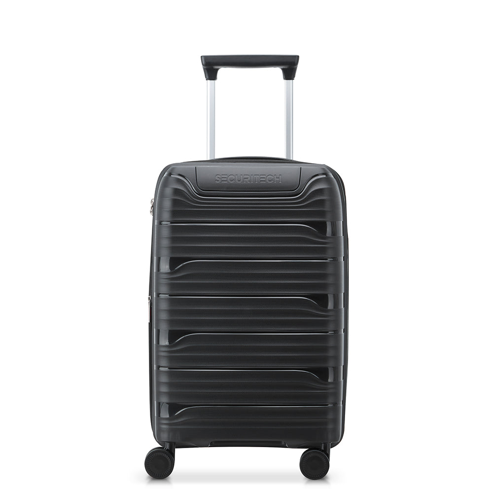Delsey Paris Securitech Dune Hardcase 4 Double Wheel Expandable Luggage Trolley