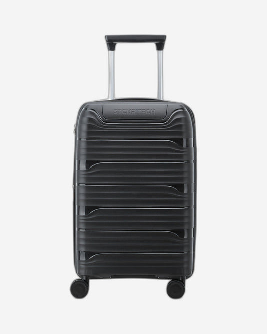 Delsey Paris Securitech Dune Hardcase 4 Double Wheel Expandable Luggage Trolley