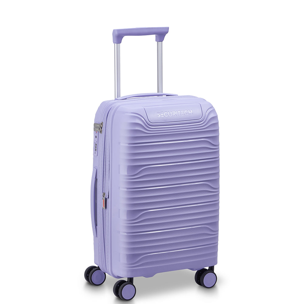 Delsey Paris Securitech Dune Hardcase 4 Double Wheel Expandable Luggage Trolley