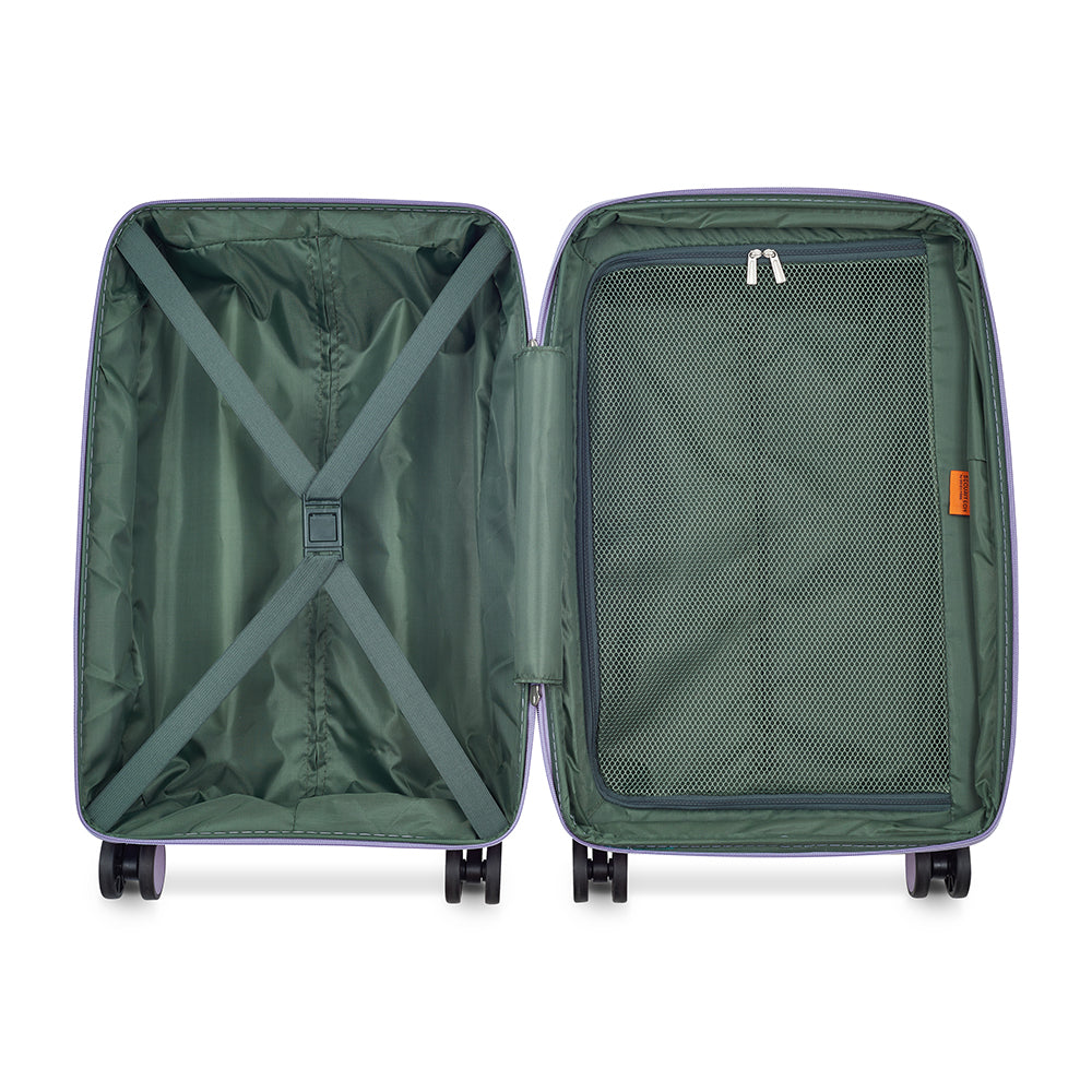 Delsey Paris Securitech Dune Hardcase 4 Double Wheel Expandable Luggage Trolley