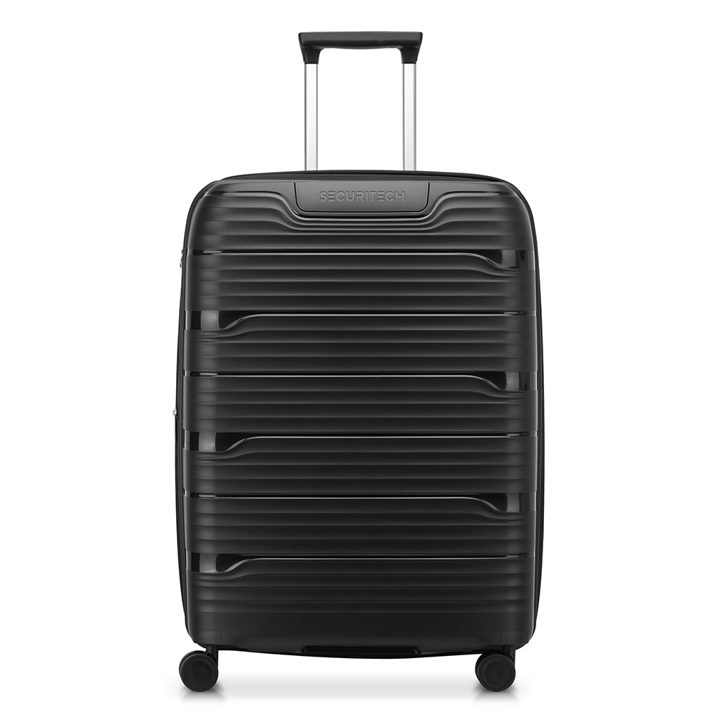 Delsey Paris Securitech Dune Hardcase 4 Double Wheel Expandable Luggage Trolley