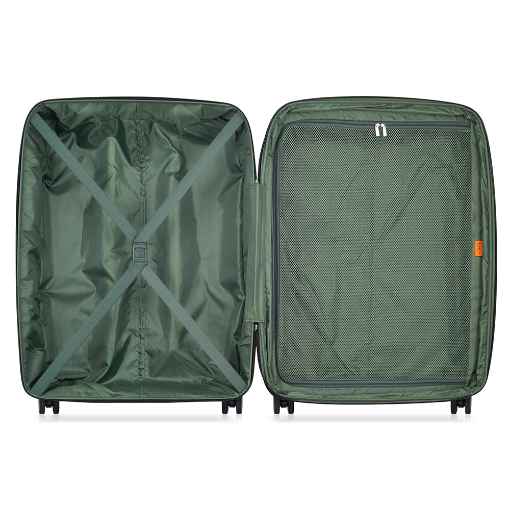 Delsey Paris Securitech Dune Hardcase 4 Double Wheel Expandable Luggage Trolley