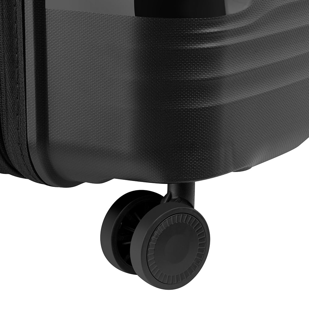 Delsey Paris Securitech Dune Hardcase 4 Double Wheel Expandable Luggage Trolley