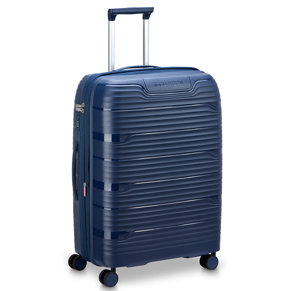 Delsey Paris Securitech Dune Hardcase 4 Double Wheel Expandable Luggage Trolley
