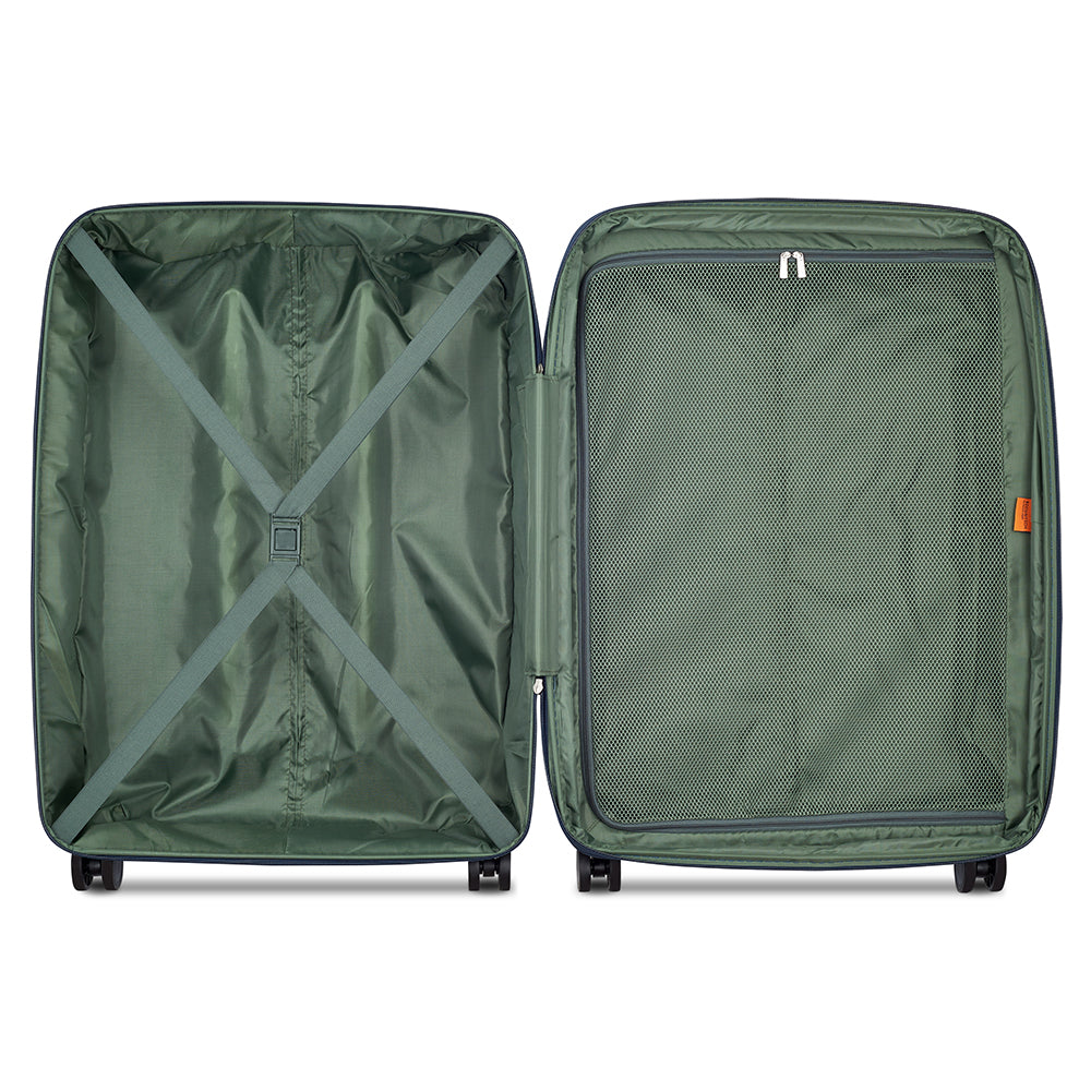 Delsey Paris Securitech Dune Hardcase 4 Double Wheel Expandable Luggage Trolley