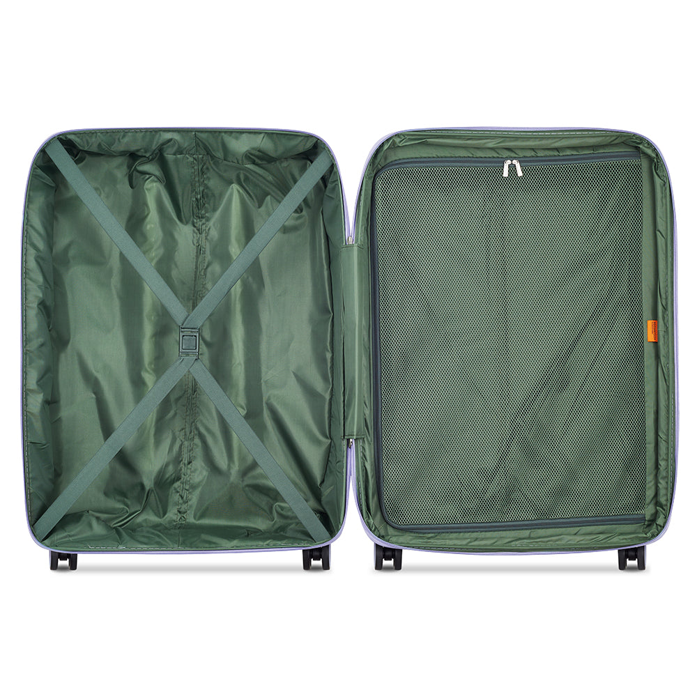 Delsey Paris Securitech Dune Hardcase 4 Double Wheel Expandable Luggage Trolley