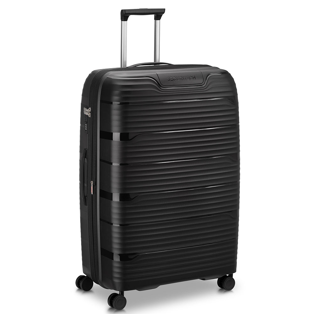 Delsey Paris Securitech Dune Hardcase 4 Double Wheel Expandable Luggage Trolley