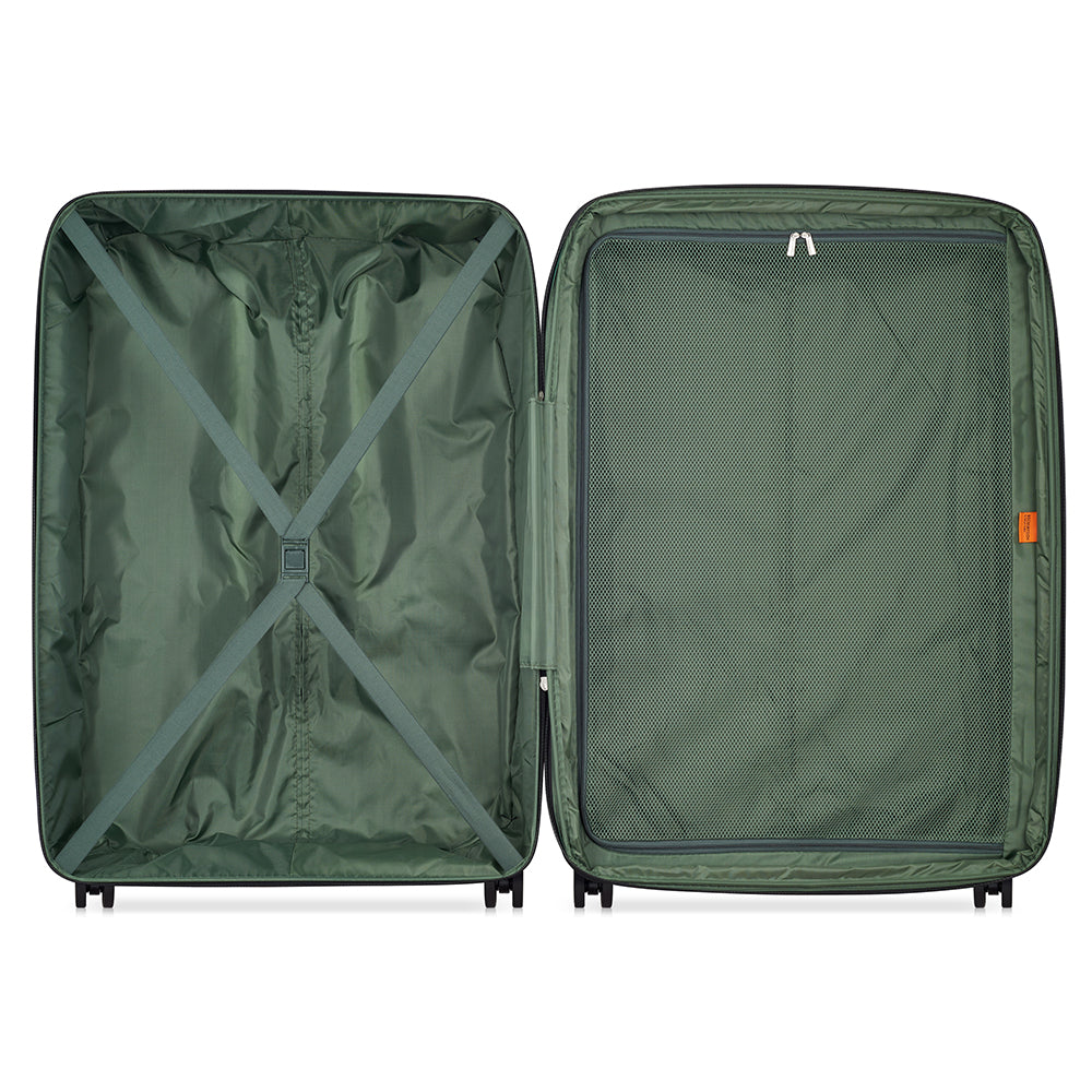 Delsey Paris Securitech Dune Hardcase 4 Double Wheel Expandable Luggage Trolley