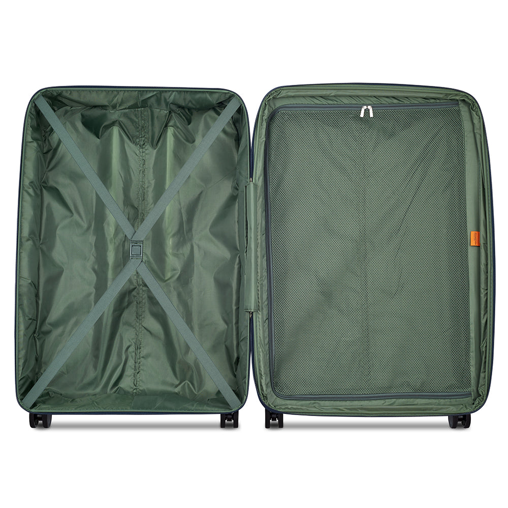 Delsey Paris Securitech Dune Hardcase 4 Double Wheel Expandable Luggage Trolley