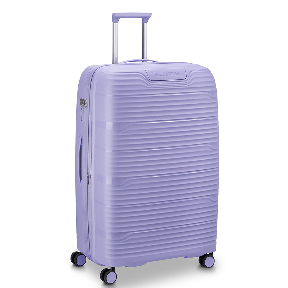 Delsey Paris Securitech Dune Hardcase 4 Double Wheel Expandable Luggage Trolley