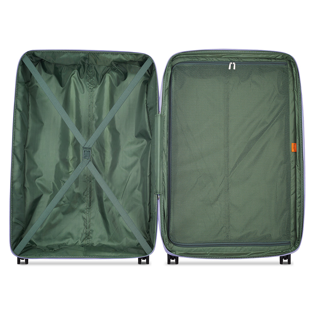 Delsey Paris Securitech Dune Hardcase 4 Double Wheel Expandable Luggage Trolley