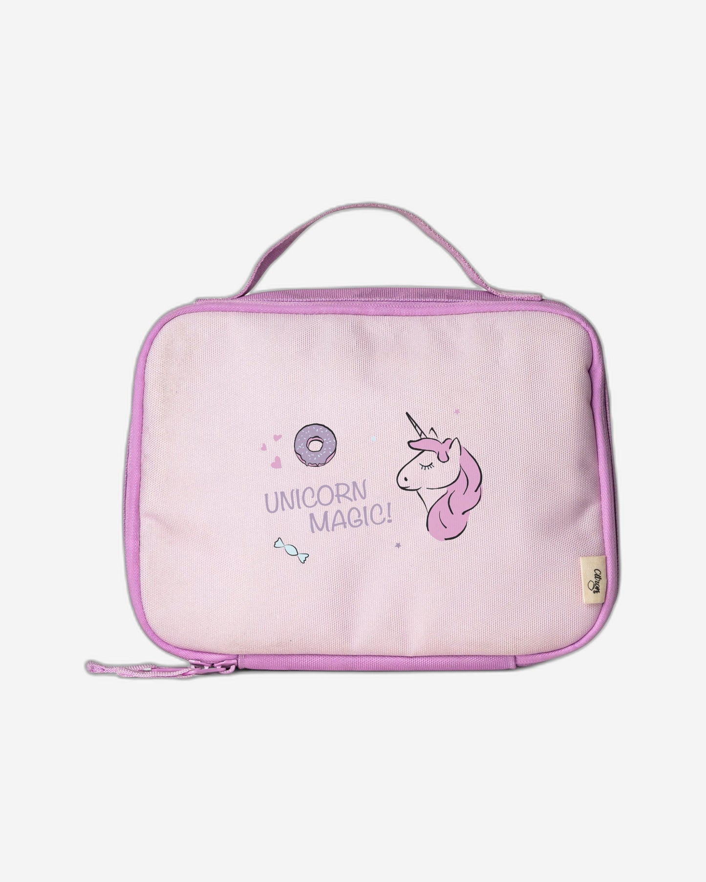 Citron Stormy Unicorn/Purple Insulated Square Lunchbag