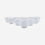 Dankotuwa Cawa Cup Set 12Pc White Silver