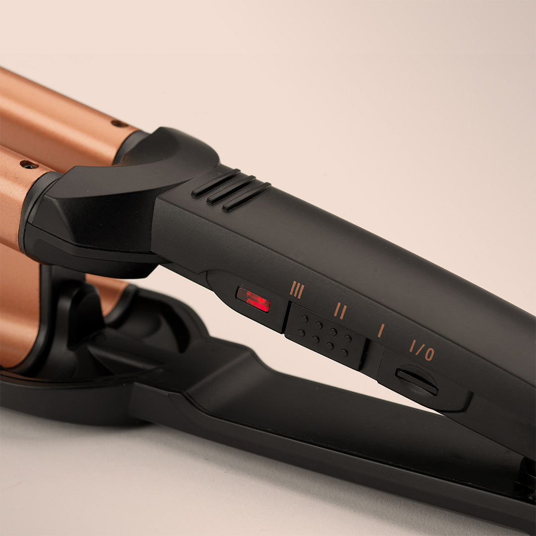 BaByliss Deep Waves Styler, Swivel Cord For Ease Of Use, Floating Plates For Even Heat Distribution, Long-lasting Styling Results & Ceramic Heating Technology, W2447SDE
