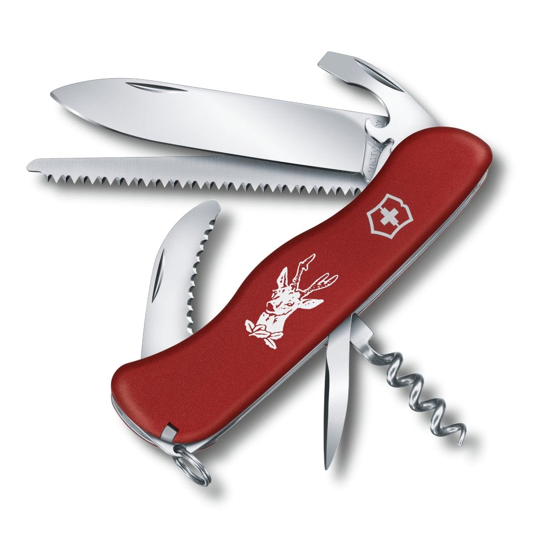 Victorinox Swiss Army Knife Hunter 111mm Red With 12 Functions - 0.8573