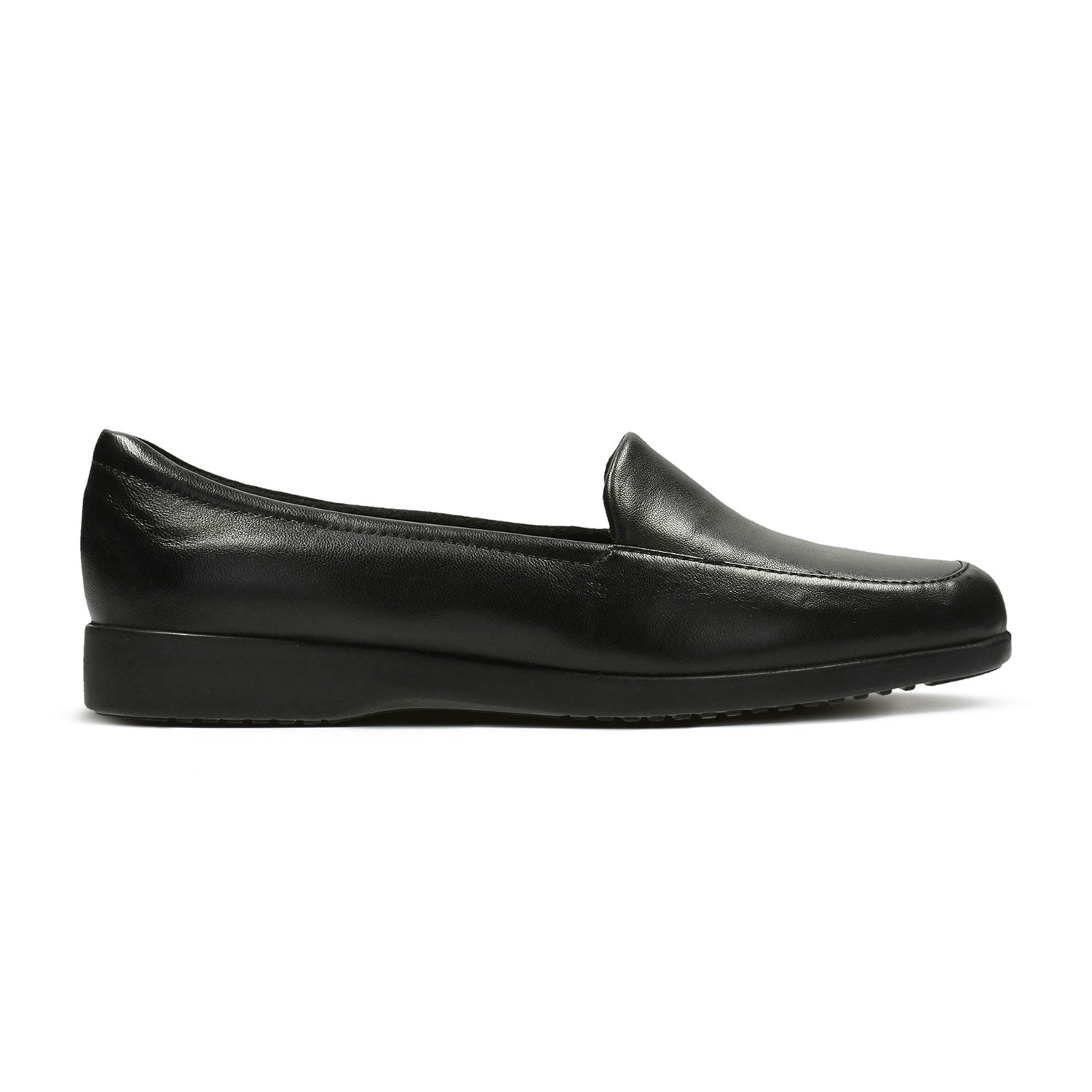Clarks Georgia Shoes - Black Leather - 002547937 - EE Width (Extra Wide Fit)